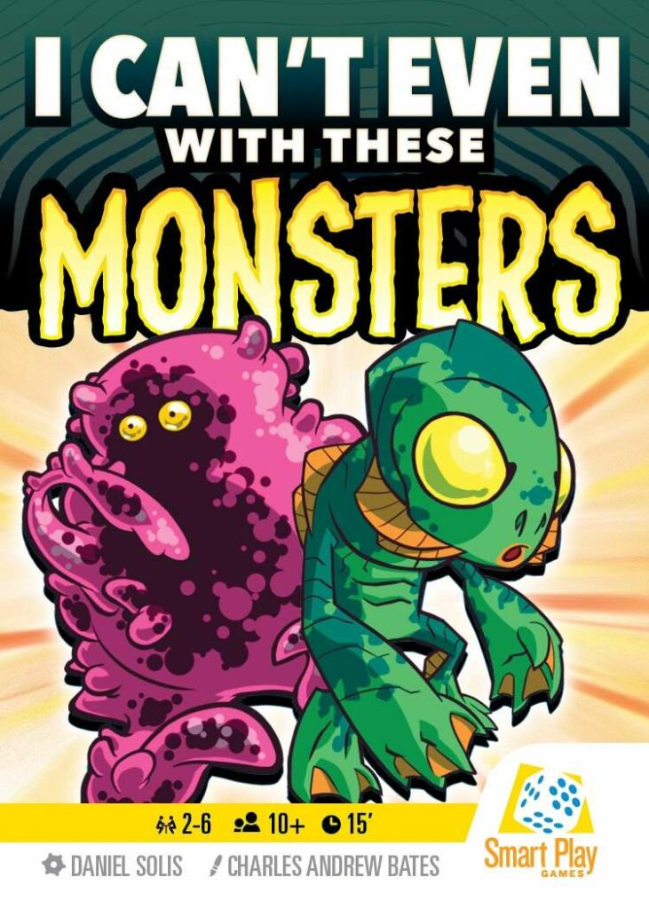 I Can't Even With These Monsters | comic style illustration of a blob and an sea creature